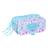 Trousse triple compartiment textile motif floral Blanc / bleu / bleu 1 - vertbaudet enfant 