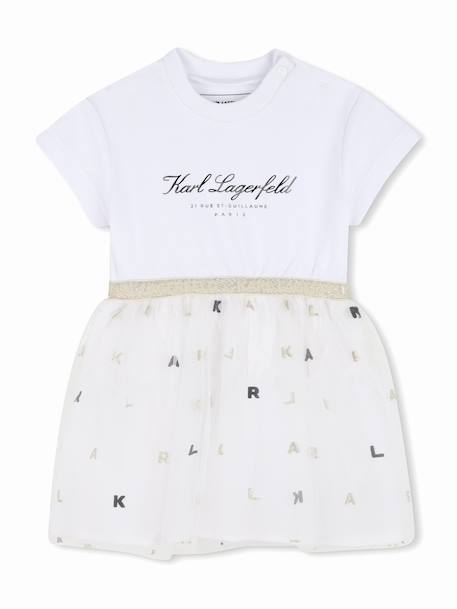 Robe fille en tulle Blanc 1 - vertbaudet enfant 