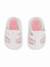 Sandale fille à scratch Blanc / rose 4 - vertbaudet enfant 