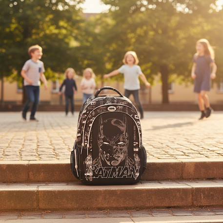 Sac à dos scolaire batman knightmare en toile batman Noir / noir / noir 2 - vertbaudet enfant 