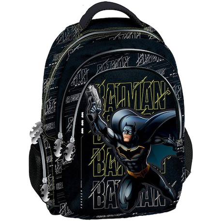 Sac à dos anatomique batman en tissu graffiti Noir / blanc / gris 1 - vertbaudet enfant 