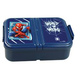 Puériculture-Boîte à goûter 3 compartiments spider-man 17 cm – world of webs