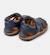 Sandales garçon cuir BICHO Bleu marine 4 - vertbaudet enfant 