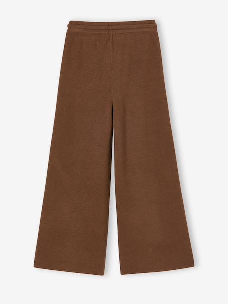 Pantalon large fille chocolat 2 - vertbaudet enfant 