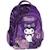 Sac à dos 42 cm kuromi fleurs - 2 compartiments zippés Noir / violet 1 - vertbaudet enfant 