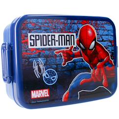 Puériculture-Boîte à goûter à charnière spiderman spider-man lets eat