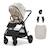 Poussette Kinderkraft VESTO 2 pliage avec assise installée, siège réversible jusqu’à 22 kg, roues 8/11”, éco-cuir Beige+Gris+Noir 1 - vertbaudet enfant 