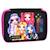 Trousse garnie à 2 compartiments imprimée rainbow high school spirit 18 cm Noir / rose 1 - vertbaudet enfant 
