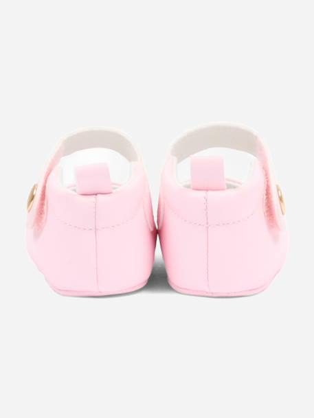 Chaussons premiers pas en simili Rose 4 - vertbaudet enfant 