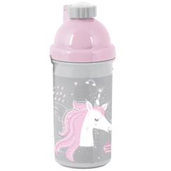 Puériculture-Gourde enfant licorne make a wish! En plastique 18 cm