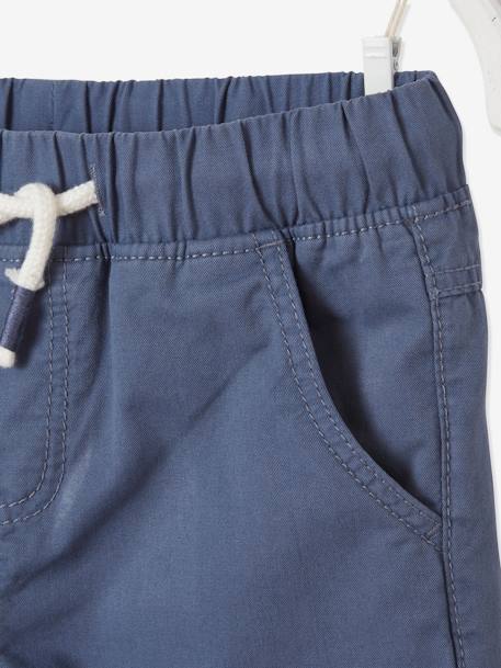 Bermuda couleur garçon facile à enfiler bleu jean+ORANGE+sauge 3 - vertbaudet enfant 