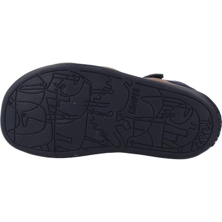 Sandales garçon cuir BICHO Bleu marine 6 - vertbaudet enfant 
