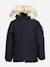 Parka garçon à capuche Bleu foncé+Noir 4 - vertbaudet enfant 