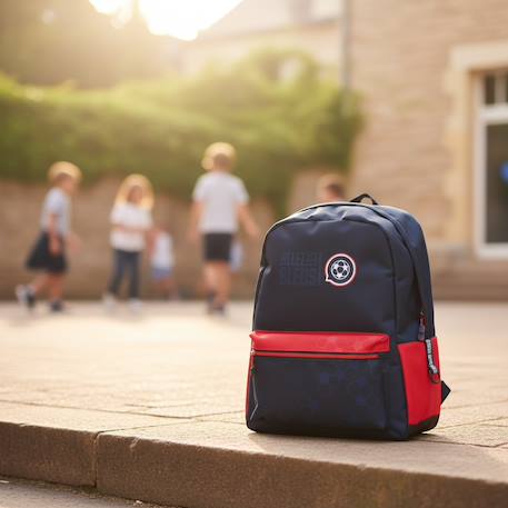 Sac à dos scolaire haut de gamme allez les bleus 42 cm Bleu / rouge / noir 2 - vertbaudet enfant 