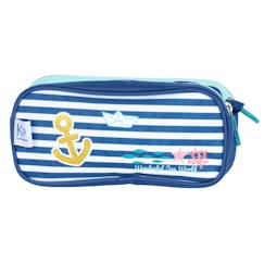 Trousse double compartiment rectangulaire kip sea 22 cm  - vertbaudet enfant