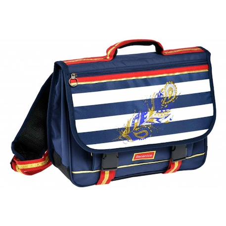 Fille-Accessoires-Cartable berenice 38 cm à rabat et poche zippée, 2 compartiments