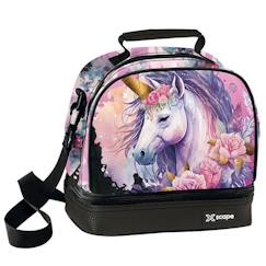 Puériculture-Sac goûter isotherme licorne magique 21 cm - sac déjeuner