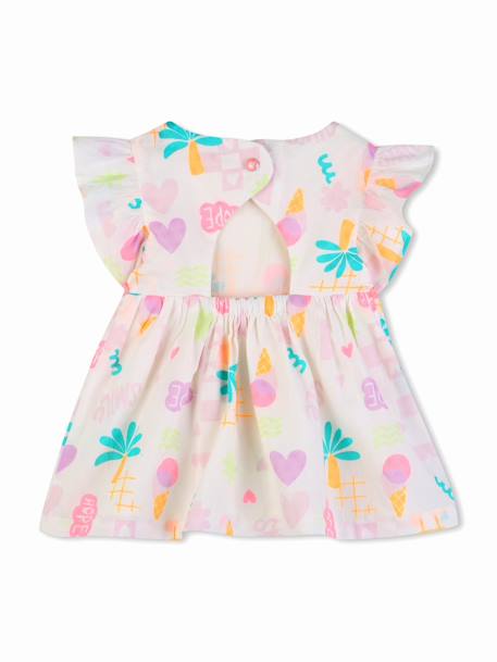 Robe fille 2 pièces Blanc cassé 4 - vertbaudet enfant 