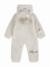 Combinaison bébé chaude en matière douce avec capuche zippée Ivoir+Violet 2 - vertbaudet enfant 