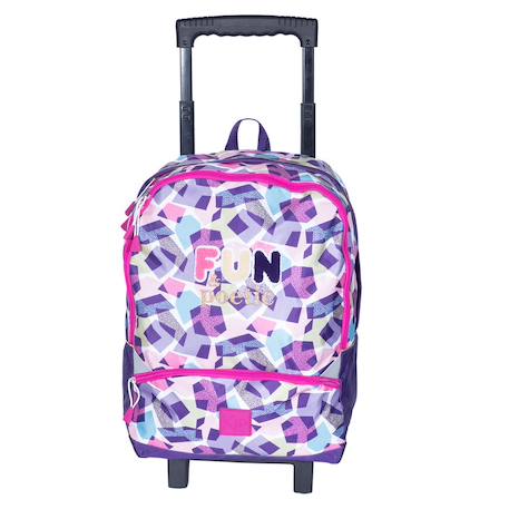 Fille-Accessoires-Sac à dos à roulettes - système trolley résistant