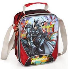 Puériculture-Sac bandoulière goûter batman gothic knight 20 cm - sac déjeuner