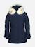 Parka fille matelassée Bleu foncé+Noir 1 - vertbaudet enfant 