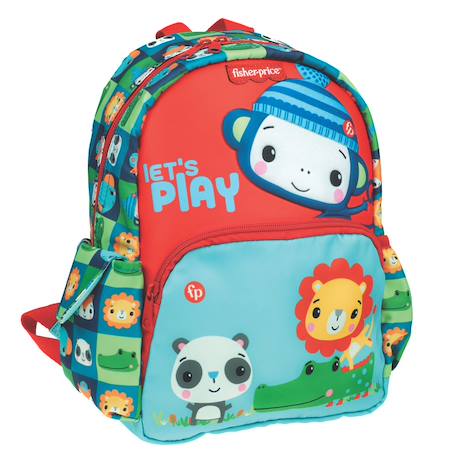 Fille-Accessoires-Sac à dos préscolaire imprimé animaux en tissu synthétique fisher-price
