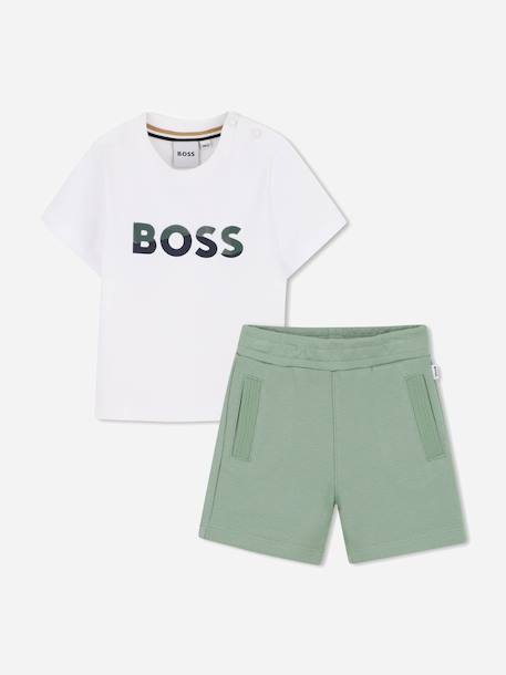 Ensemble garçon en coffret Vert 1 - vertbaudet enfant 