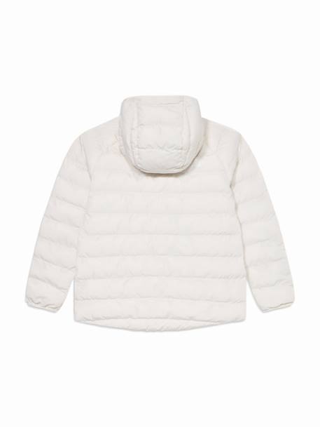 Doudoune fille reversible Blanc sable+Noir+Noir / gris 2 - vertbaudet enfant 