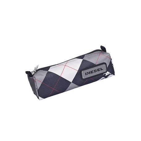 Trousse rectangulaire diesel motif jacquard - 1 compartiment - 22 cm Gris / noir / blanc 1 - vertbaudet enfant 