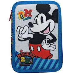 -Trousse remplie mickey 2 compartiments tissu imprimé