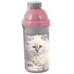 Puériculture-Gourde en plastique enfant à motif tête de chat