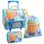 Ensemble cartable à roulettes 41 cm + sac de sport + trousse uglydolls Bleu / orange 1 - vertbaudet enfant 