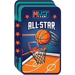 Jouet-Trousse scolaire basketball all star must team 3 compartiments