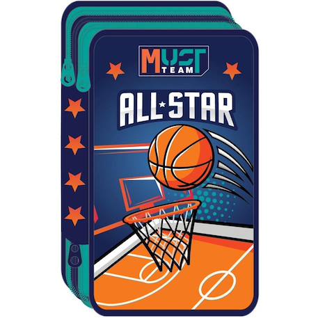 Fille-Accessoires-Trousse scolaire basketball all star must team 3 compartiments