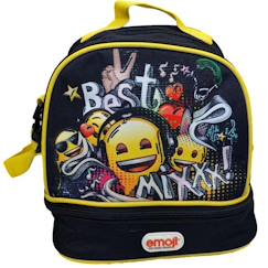 Puériculture-Repas-Vaisselle, coffret repas-Sac goûter emoji best 21 cm - sac déjeuner