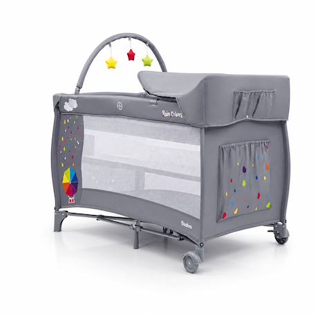 Lit de voyage complet parapluie Gris 5 - vertbaudet enfant 
