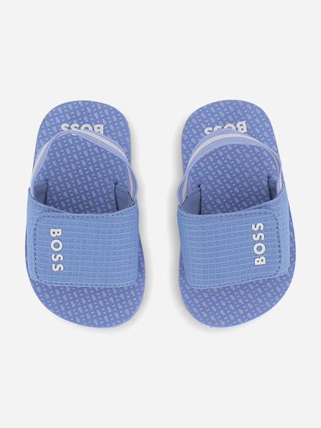 Sandales garçon à scratch Beige+Lavender blue+Noir+Vert foncé 10 - vertbaudet enfant 