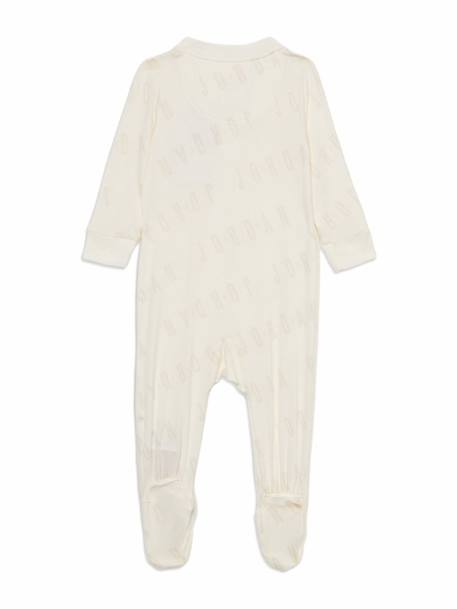 Pyjama garçon bubble footed cover unisex Crème+Vert 2 - vertbaudet enfant 