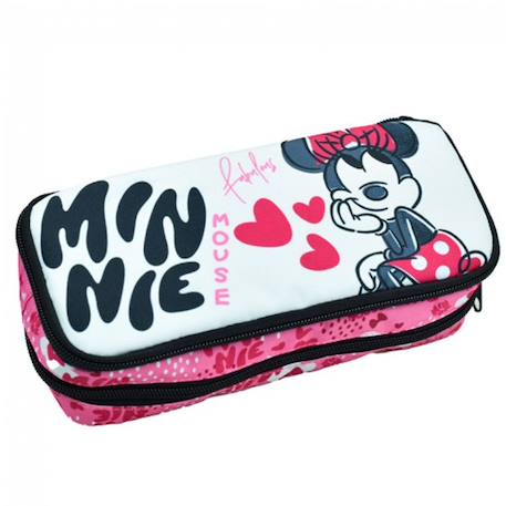 Fille-Trousse minnie fabulous 23 cm – 2 compartiments zip