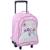 Sac à dos à roulettes teo jasmin 43 cm haut de gamme (college) College+Racing 3 - vertbaudet enfant 