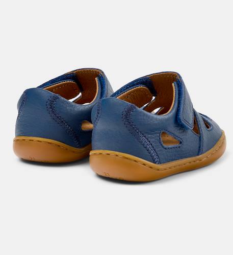 Sandales garçon cuir peu cami Bleu pastel 4 - vertbaudet enfant 