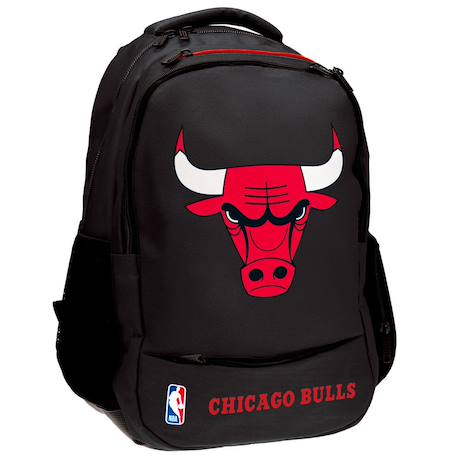Sac à dos team chicago bulls en textile avec logo nba basket usa Noir / blanc / gris 1 - vertbaudet enfant 