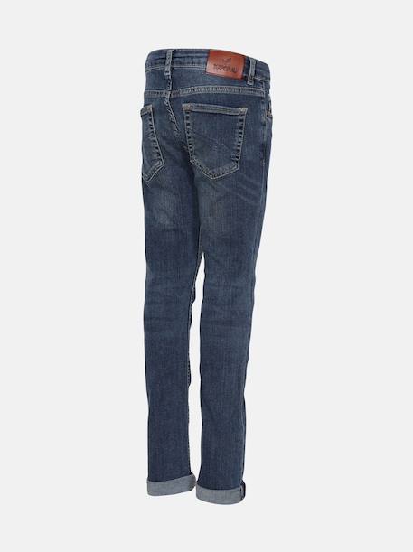 Jean délavé Bleu clair+Brut 2 - vertbaudet enfant 