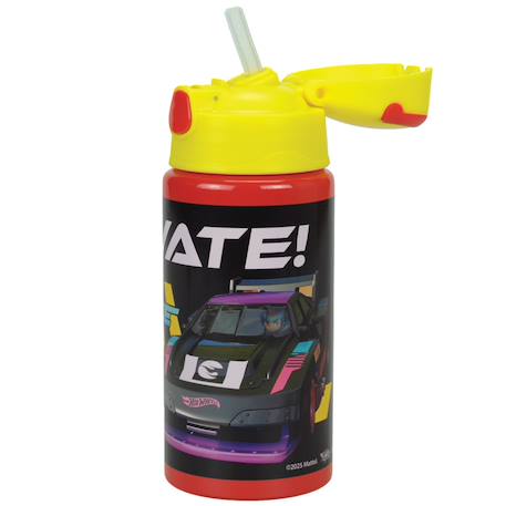 Gourde de sport en aluminium hot wheels 50 cl – bouchon flip-top Jaune 1 - vertbaudet enfant 