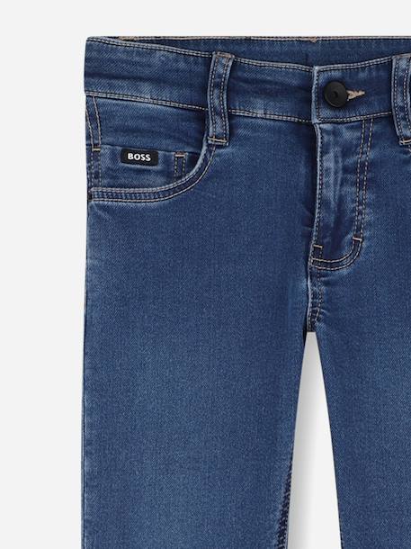 Jean garçon coupe slim Bleu foncé 3 - vertbaudet enfant 