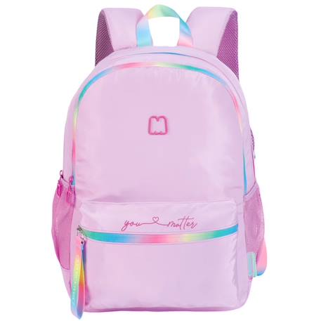 Fille-Accessoires-Sac à dos scolaire imprimé en tissu synthétique marshmallow