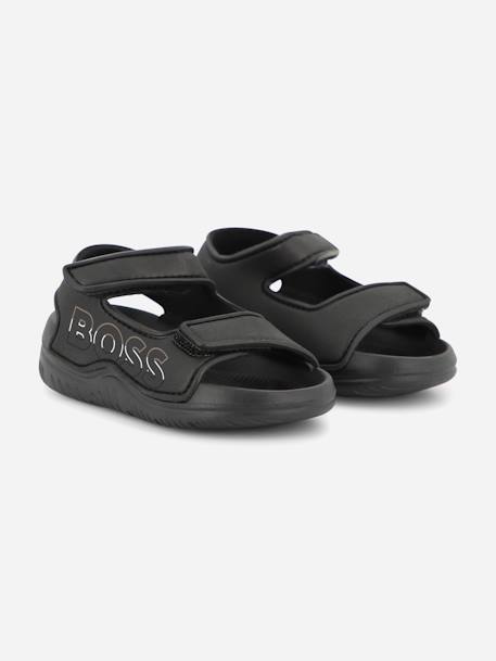 Sandales garçon à scratchs Noir 2 - vertbaudet enfant 