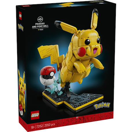 Lego 72152 - pikachu et pokéball Jaune 1 - vertbaudet enfant 