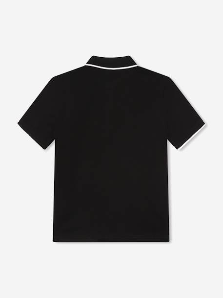 Polo garçon manches courtes Noir 2 - vertbaudet enfant 